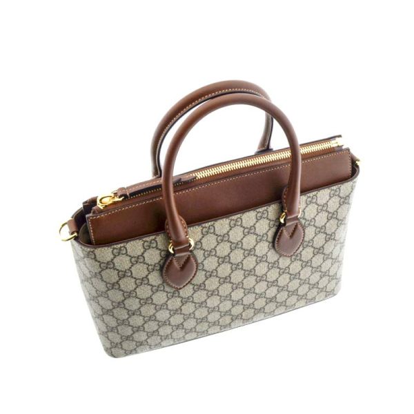 Gucci Brown Canvas Shoulder Bag - Image 2