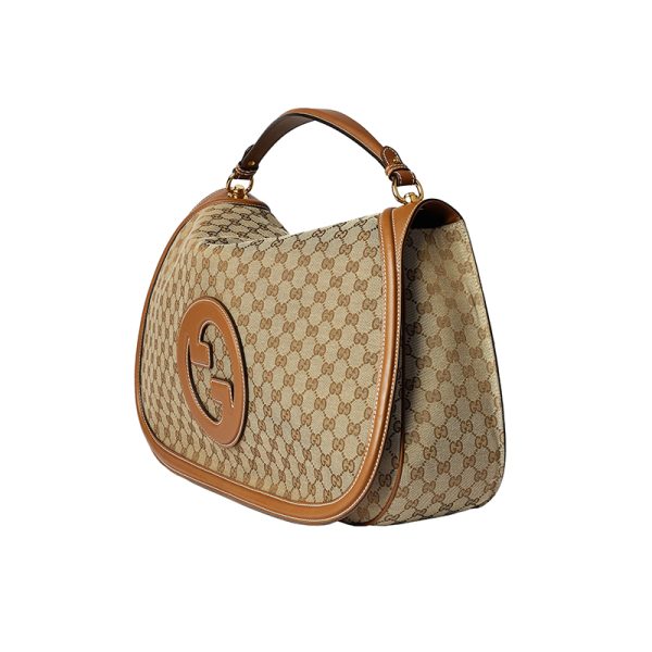 Gucci Large Brown Canvas Shoulder Bag - Image 2
