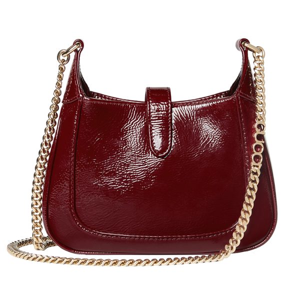 Gucci Mini Wine Red Leather Shoulder Bag - Image 2