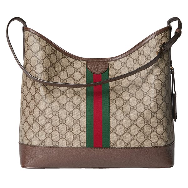 Gucci Medium Beige Canvas Shoulder Bag - Image 2