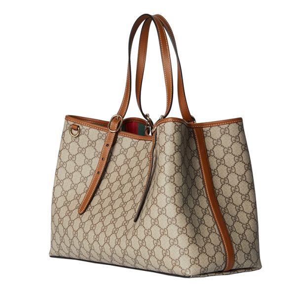 Gucci Medium Brown Canvas Shoulder Bag - Image 2