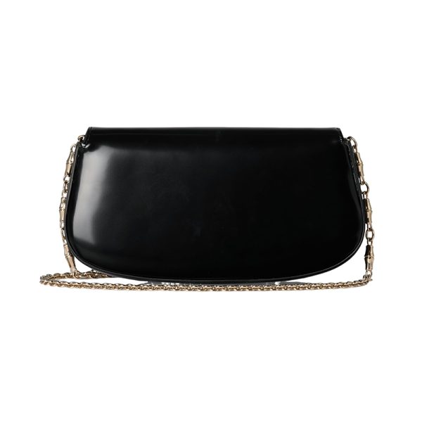 Gucci Small Black Leather Bamboo Buckle Shoulder Bag - Image 2