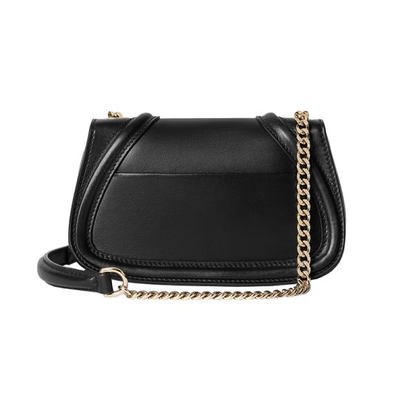Gucci Small Black Leather Shoulder Bag - Image 2