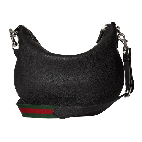 Gucci Medium Black Grain Leather Shoulder Bag - Image 2