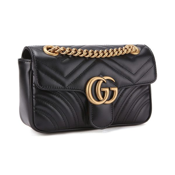 Gucci Black Leather Shoulder Bag - Image 2