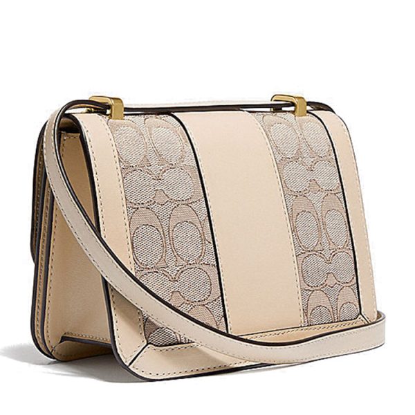Coach leather jacquard fabric shoulder bag - Image 2