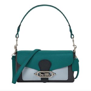 Coach leather shoulder crossbody bag