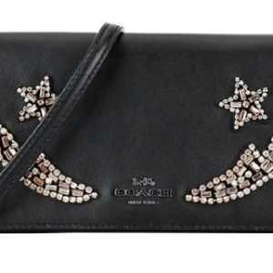 Coach Black Leather Shoulder Bag