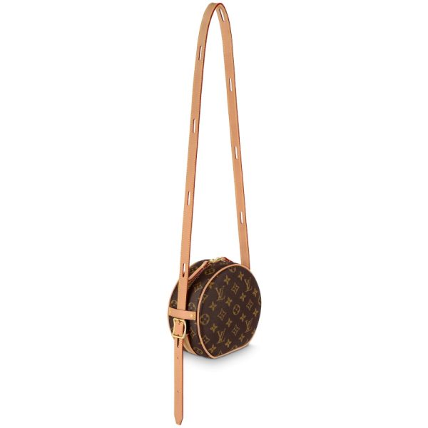 LV brown vintage cowhide round cake handbag - Image 2