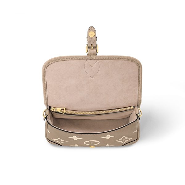 LV Pigeon Beige Leather Vintage Diana Shoulder Bag - Image 2