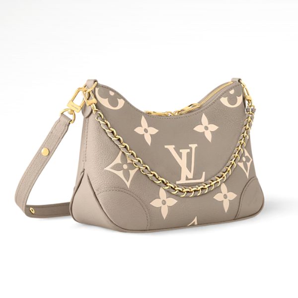 LV grey cowhide Boulogne sailboat shaped metal chain hand-held shoulder bag - Image 2
