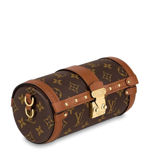 LV brown presbyopia detachable shoulder strap, hand-held diagonal cross cylindrical shoulder bag - Image 2