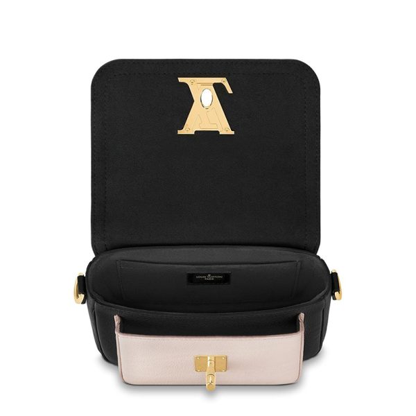 LV black cowhide gold buckle gold chain flip open single shoulder diagonal cross bag - Image 3