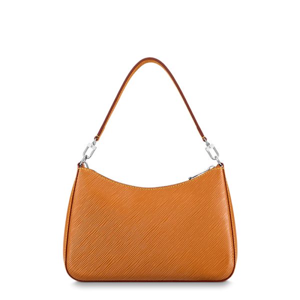 LV Caramel Brown Grain Leather Shoulder Diagonal Cross Handbag - Image 3