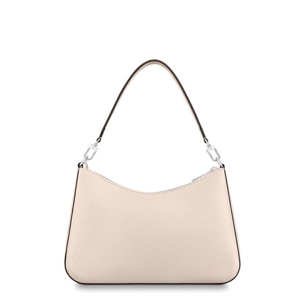 LV beige grain leather single shoulder diagonal cross handbag - Image 3
