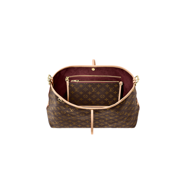 LV Medium Old Flower Interwoven Letter Canvas Shoulder Bag - Image 3