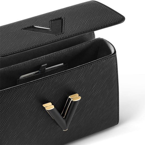 LV Medium Black Epi Grain Leather Matte Cross Shoulder Bag - Image 3