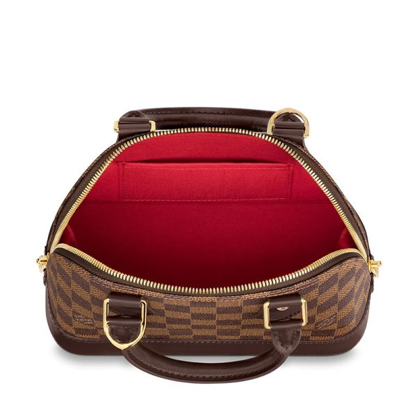 LV ebony checkerboard canvas leather single shoulder diagonal cross handbag - Image 3