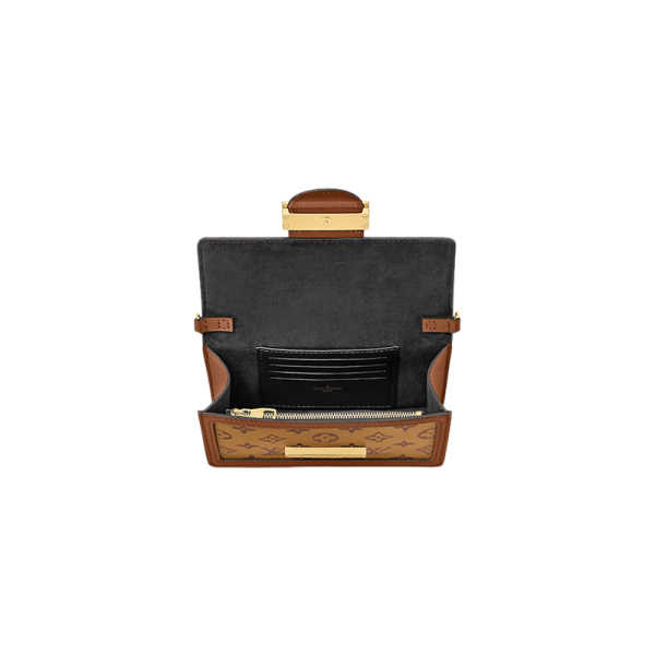 LV canvas canvas with leather chain shoulder bag - Image 3
