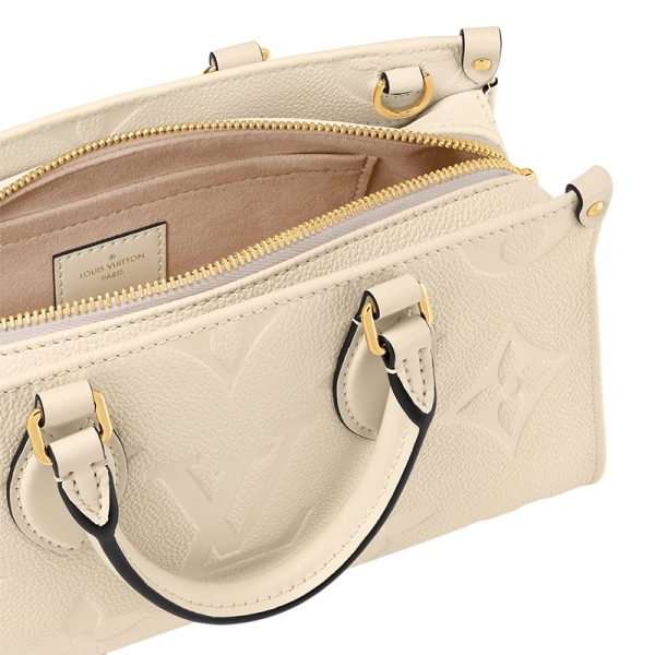 LV cream white embossed grain cowhide shoulder bag - Image 3