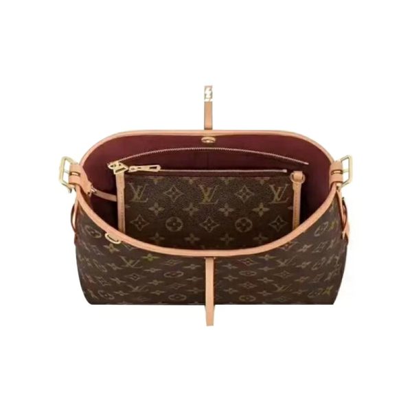 LV Brown Small Classic Vintage Canvas Shoulder Bag - Image 3