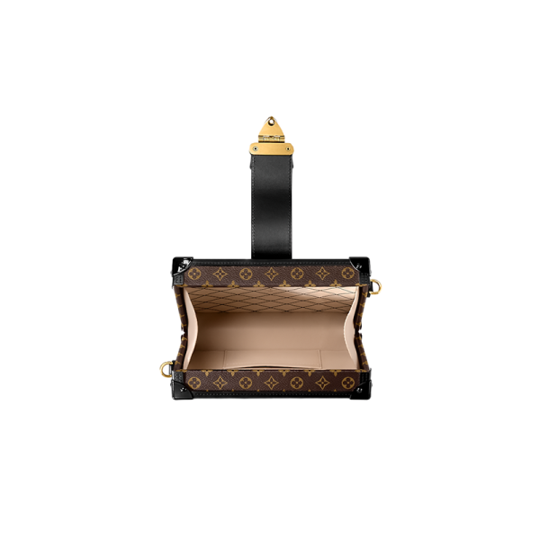 LV embroidered letter canvas with leather and metal buckle shoulder bag - Image 3