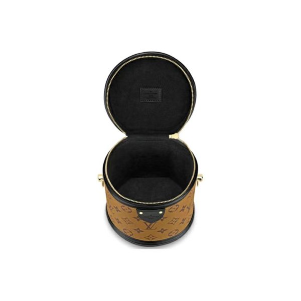 LV vintage calf leather cylindrical handbag - Image 3