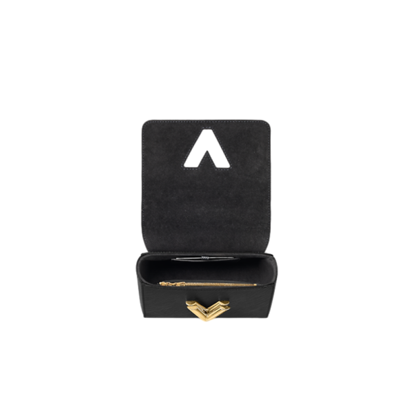 LV small black grain cowhide gold crossbody bag/shoulder bag - Image 3