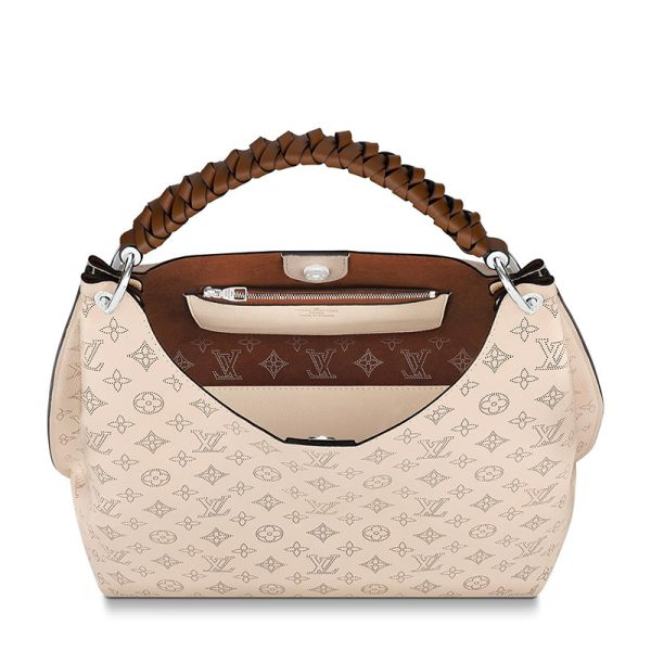 LV cream colored distressed perforated calf leather shoulder bag - Image 3