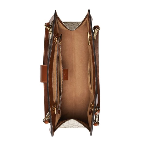 Gucci canvas paired with leather fashionable single shoulder crossbody bag - Image 3