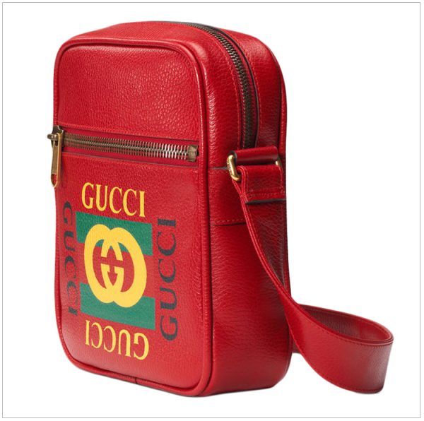Gucci Red Leather Classic Letter Shoulder Bag Crossbody Bag - Image 3
