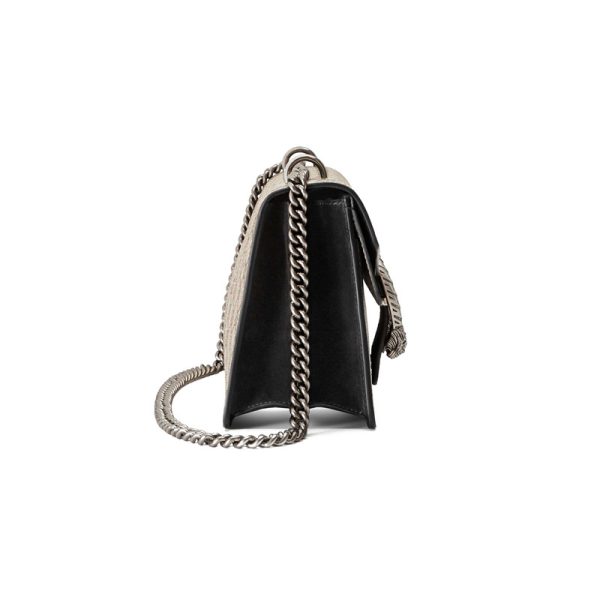 Gucci small brown canvas camel suede chain shoulder bag - Image 3