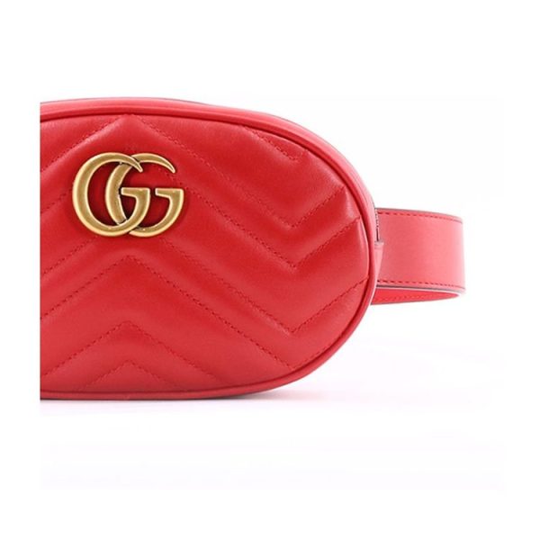 Gucci metal double G ripple zipper waist bag crossbody bag - Image 3