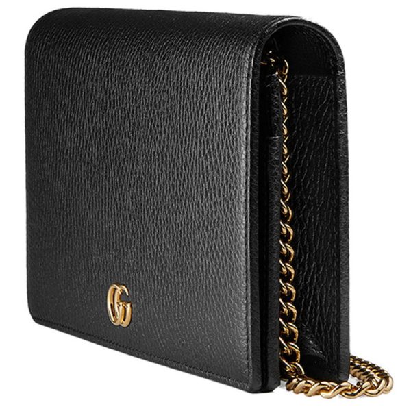 Gucci Classic Metal Double G Lychee Pattern Chain Shoulder Bag - Image 3