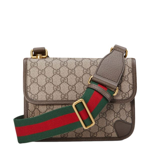 Gucci Metal Tiger Head Decorative Brand Letter LOGO Double G Printed Shoulder Bag - Image 3