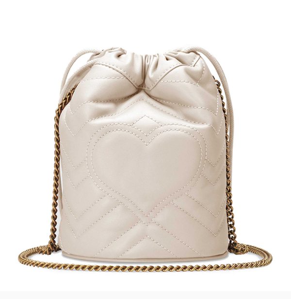 Gucci Mini Leather Bucket Bag - Image 3
