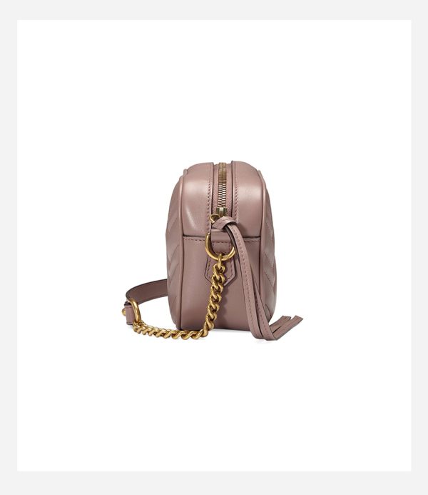 Gucci Mini Double G Water Ripple Chain Shoulder Cross Bag - Image 3