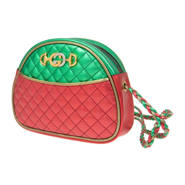 Gucci mini laminated cowhide single shoulder crossbody handbag - Image 3