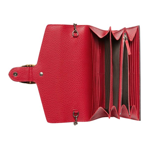 Gucci leather red diamond buckle crossbody bag - Image 3