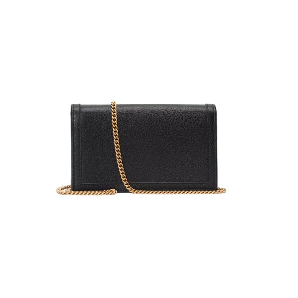 Gucci Mini Black Leather Bamboo Knot Handbag - Image 3
