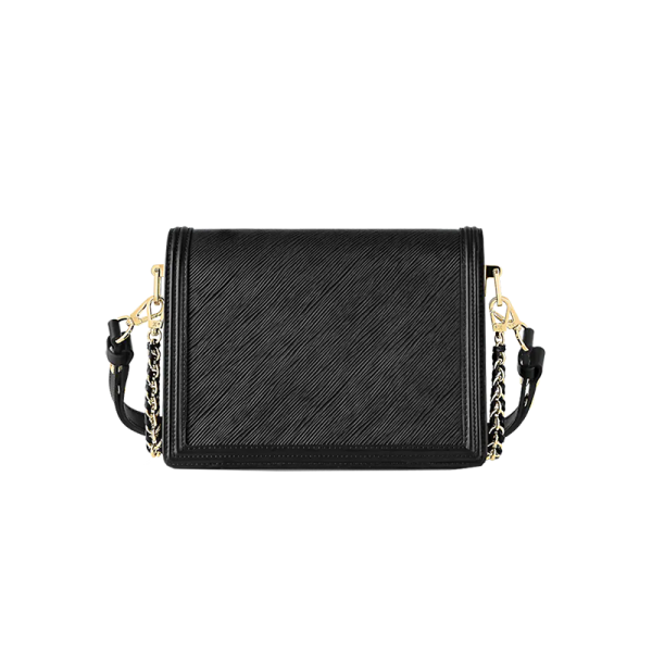 LV Classic Dauphine Medium Black Grain Leather Shoulder Bag - Image 3