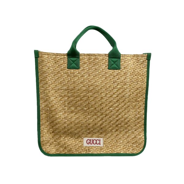 Gucci children's woven airplane tote bag - Image 3
