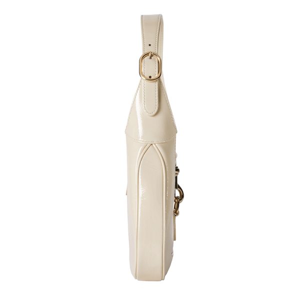 Gucci small ivory patent leather handbag - Image 3