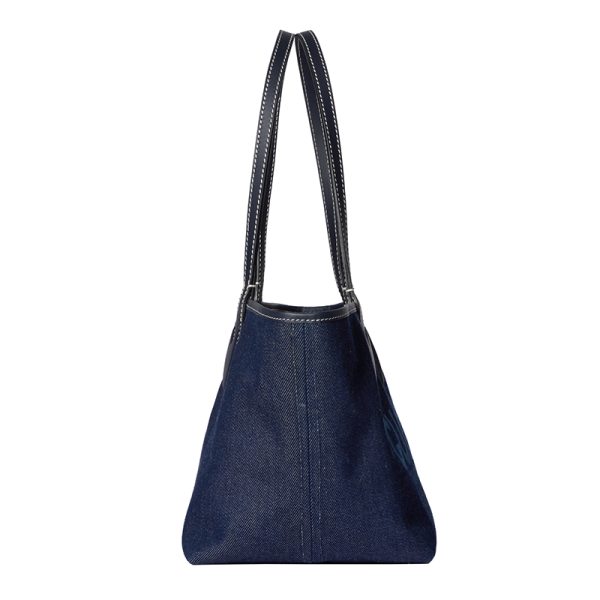 Gucci small dark blue denim double-sided color handbag - Image 3