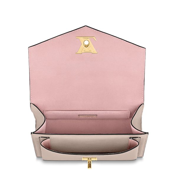 LV Grey Brown Grain Leather Shoulder Bag - Image 3