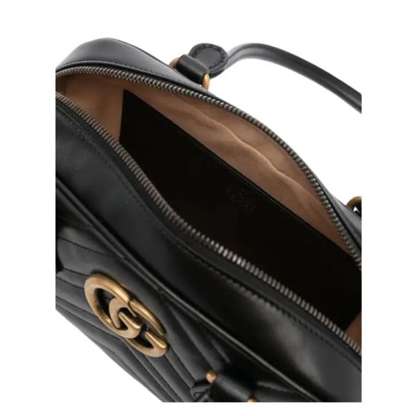Gucci Leather Quilted Small Single Shoulder Handbag - Image 3