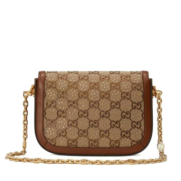 Gucci Mini Brown/Ebony Crystal Decorative Shoulder Cross Bag - Image 3