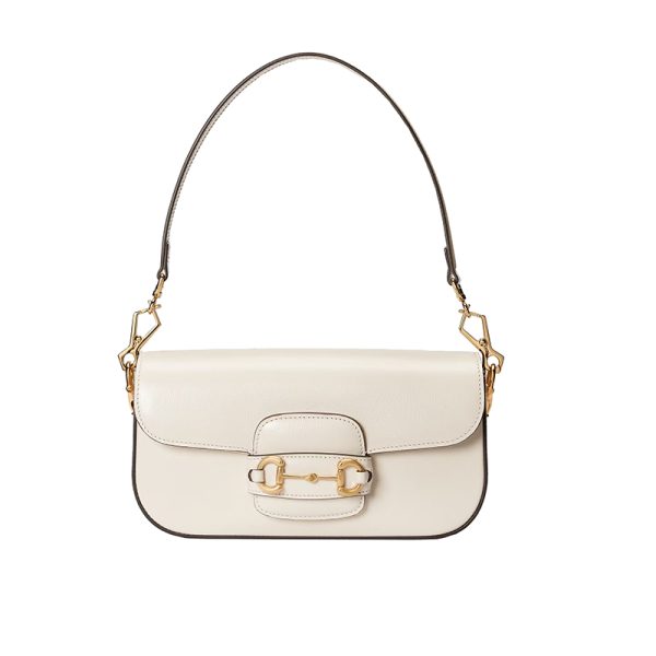 Gucci white small leather gold chain shoulder bag - Image 3
