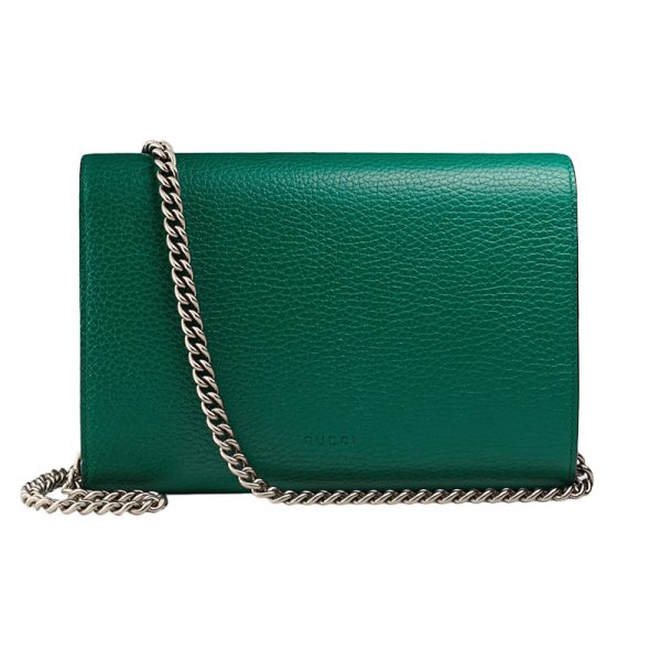 Gucci Mini Emerald Leather Cross Shoulder Bag - Image 3