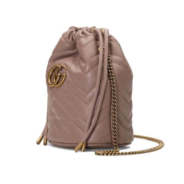 Gucci Mini Khaki Bucket Shoulder Bag - Image 3